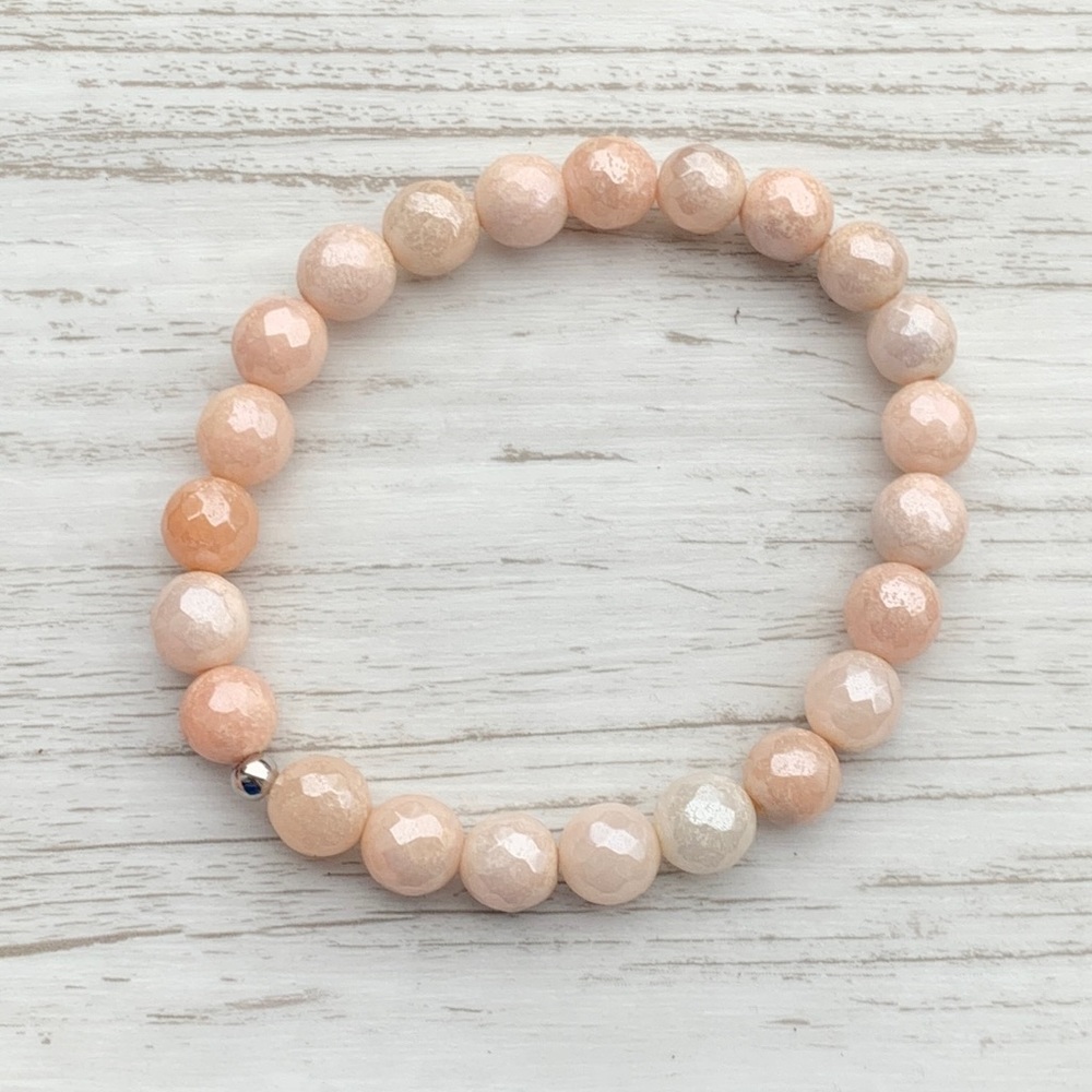 Beaded gemstone bracelet